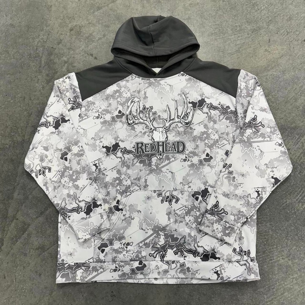 RedHead White Snow Camo Hoodie Mens XL Viper Arctic Camouflage Sweatshirt